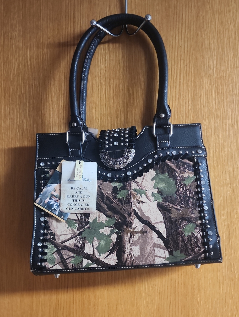 Concealed Carry Brown Camouflage Women's Concealed Carry Purse
